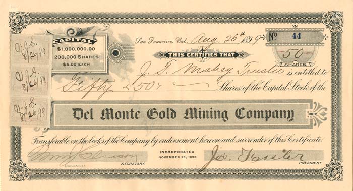 Del Monte Gold Mining Co.